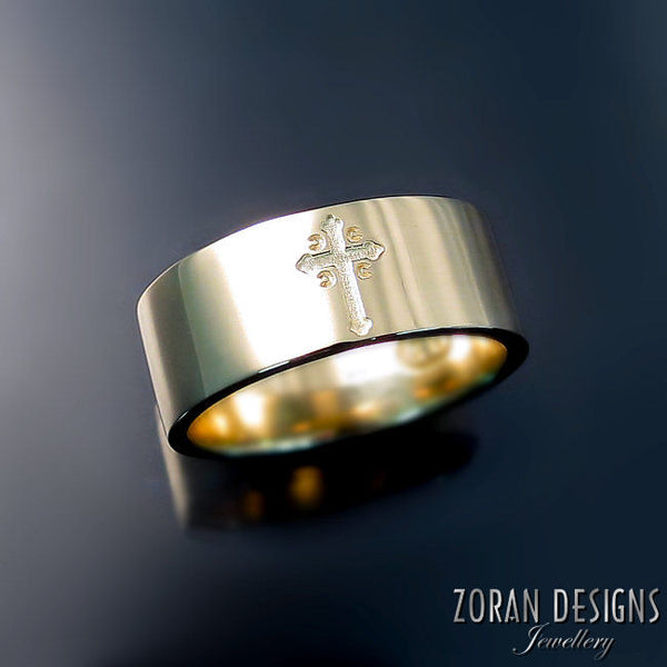 Christian Cross Wedding Ring » JewelryThis - Custom Jewelry